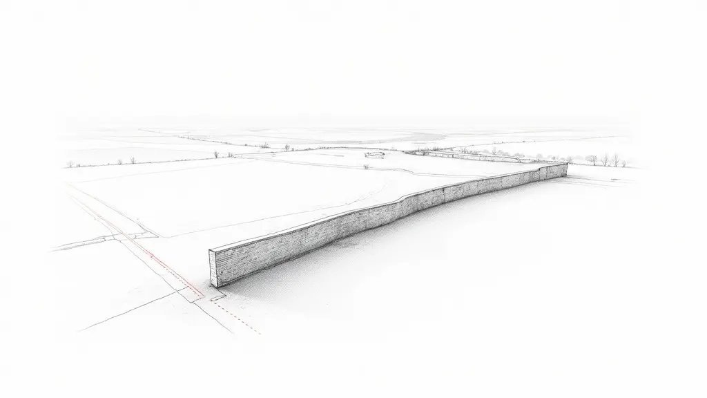 Dry Stone Fence Encroaches on Neighbor: GNSS Survey in Toulon
